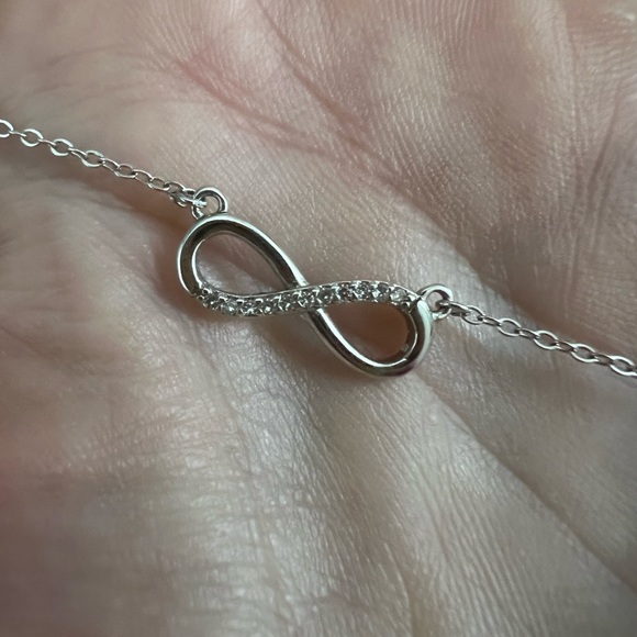 Sterling Silver Infinity Necklace - Picture 2 of 4